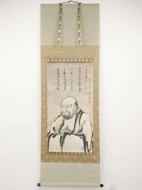 JAPANESE HANGING SCROLL / PRINTED / DARUMA
